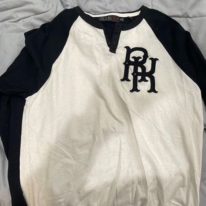 Rook Raglan Henley Tee (M) White